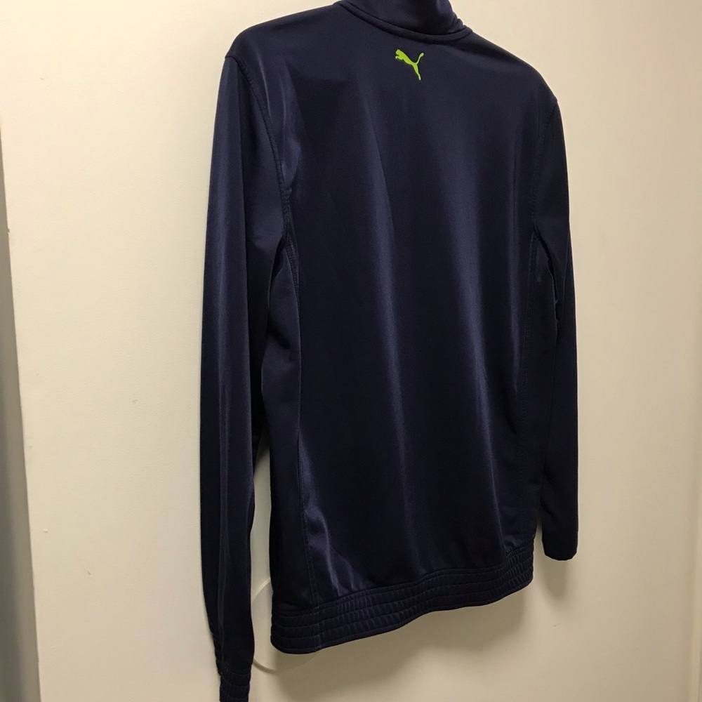 Dark Blue Green Zip Up Puma Jacket! - Picture 5 of 9